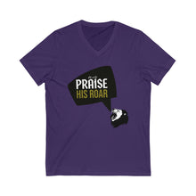 Load image into Gallery viewer, MY PRAISE HIS ROAR Short Sleeve V-Neck Tee